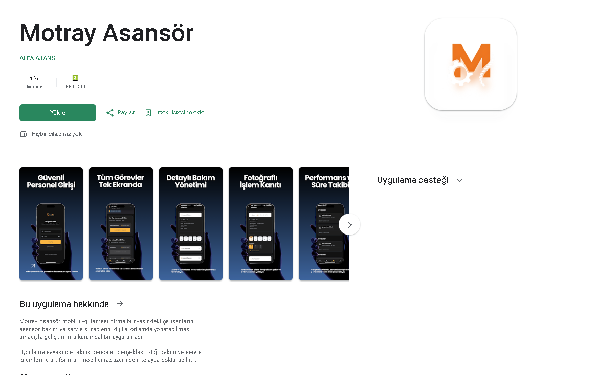 Asansör İş ve Bakım Takibi  - Gaziantep Web Tasarım Projesi | Alfa Ajans